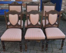 3+3 Edwardian chairs