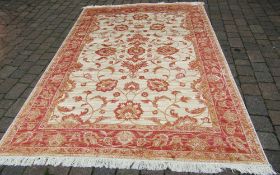 Beige ground Ziegler carpet 2.80 m x 2.