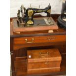 Jones sewing machine with case