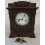 Wooden mantle clock H 34 cm