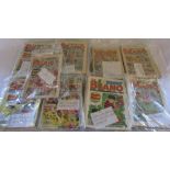 Quantity of Beano and Dandy comics mainly from 1980s and early 1990s