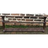 Carved oak plate rack L115cm