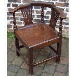 Georgian reproduction corner chair