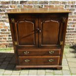Tichmarsh & Goodwin Georgian style oak TV cabinet