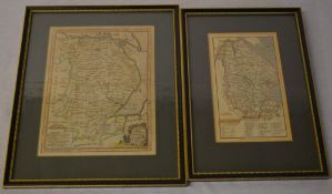 2 framed Lincolnshire maps