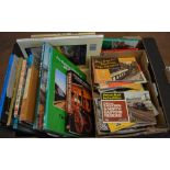 Various railway and steam train themed books and photograph albums
