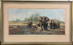 Large David Shepherd limited edition print 'Elephant Heaven' signed by the artist in pencil No.