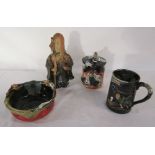 4 pieces of Japanese Sumida inc figure, mug,