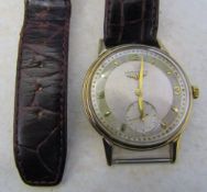 9ct gold Longines gents watch (strap needs reattaching)