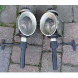 Pair of old coach lamps