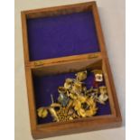 Small box of costume jewellery