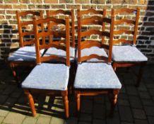 6 Irish Coast Collection ladder back dining chairs