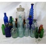 Various old bottle including Hewitt Bros.