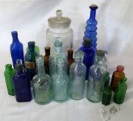 Various old bottle including Hewitt Bros.