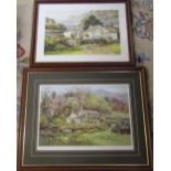 2 prints by Judy Boyes 'Summer morning at Low Yewdale Coniston' 560/850 signed and numbered in