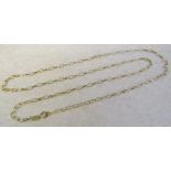 9ct gold necklace length 50 cm weight 1.