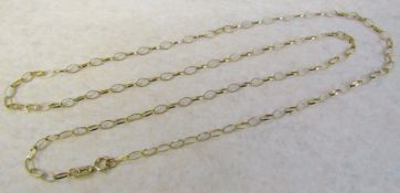 9ct gold necklace length 50 cm weight 1.