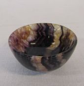 Small Derbyshire Blue John bowl D 53 mm