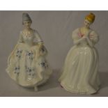 2 Royal Doulton figures of ladies