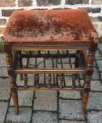 Victorian piano stool