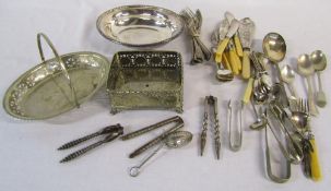 Various silver plate inc cutlery