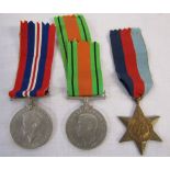 WWII trio of medals