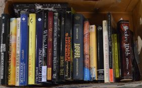 Large box of books including tarot, astrology,