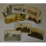 Various postcards including Louth Flood,