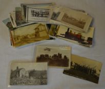 Various postcards including Louth Flood,