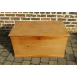 Victorian pine blanket box