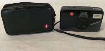 Leica Mini Zoom 35mm camera with leather case & instruction manual