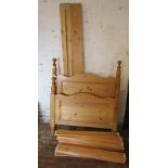 Pine single bed