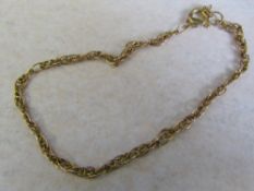 9ct gold bracelet weight 3.