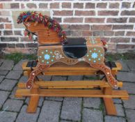 1970s hand crafted rocking horse