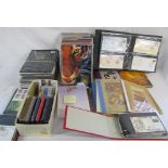 Large quantity of Australian stamps inc 9 year collection books, 19 stamp packs, FDCs,