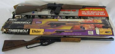 2 Daisy BB rifles - Timberwolf 700-shot BB repeater & Power Line 990