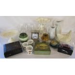 Assorted ceramics and glassware inc Portmeirion