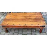 Jali style wood coffee table 134cm by 75cm