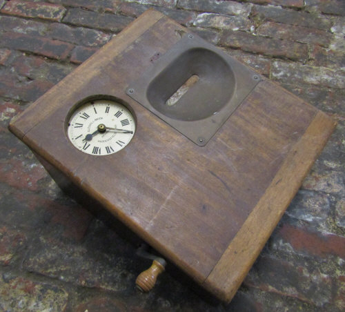 Gled-hill Brooks Huddlesfield Time Recorder clock c.