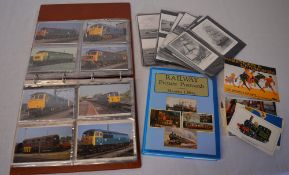 Album of railway postcards,