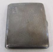 Silver cigarette case Birmingham 1932 weight 2.