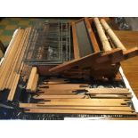 Dryad of Leicester four shaft weaving table loom with extras