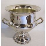 Silver plated wine cooler H 23.
