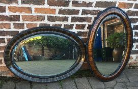 2 oval wall mirrors