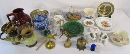 Assorted ceramics and glassware inc Royal Doulton and Delft