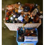 Quantity of alcoholic miniatures including VAT 69, Bells whisky, vodka,