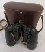 Cased pair of Carl Zeiss Jena Jenoptem 10 x 50 W binoculars