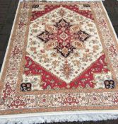 Beige ground Heriz carpet 2.30m by 1.