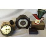 Henry Brownies & Son brass ships clock (AF), Allcock fishing reel,