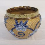 Doulton Lambeth jardiniere initialled NG H 18.